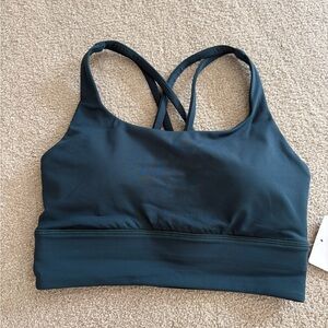 Lululemon Energy Bra Longline Bra NWT size 4 indochine blue